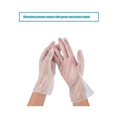 100-Piece Disposable Anti-Static Gloves Clear - Image 2