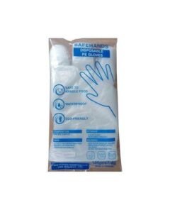 100-Piece Safehands Protective Glove Set Clear