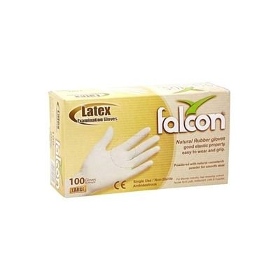 100-Piece Disposable Gloves Set White L - Image 2