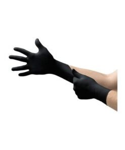 100-Piece Disposable Nitrile Gloves Set Black L