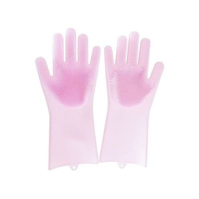 Pair Of Magic Cleaning Gloves Pink - Image 3