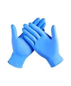 100-Piece Vinyl Disposable Gloves Blue Large - Image 3