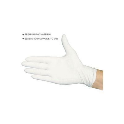 Disposable Latex Gloves White 22x6.80x12centimeter - Image 3