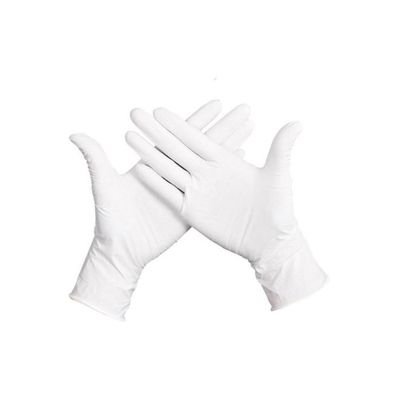 50-Piece Latex Disposable Gloves White L - Image 2