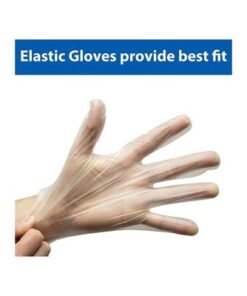100-Piece Disposable Vinyl Hand Gloves Clear S - Image 3