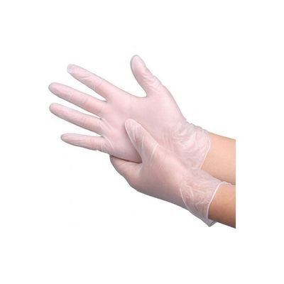 100-Piece Disposable PVC Glove Set Clear - Image 2