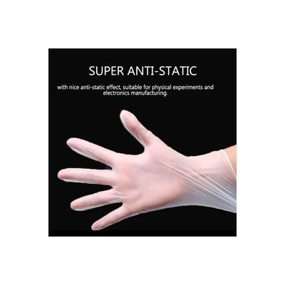 100-Piece Disposable Gloves Clear - Image 3