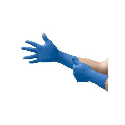 100-Piece Disposable Powder Free Nitrile Gloves Blue L - Image 2