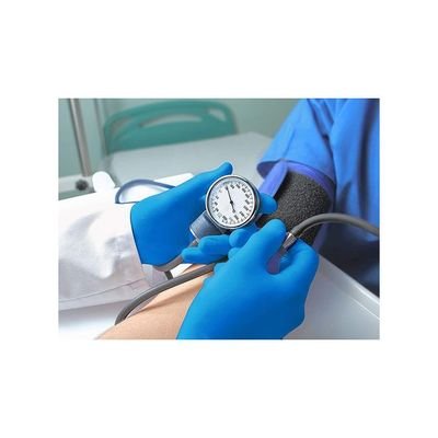 100-Piece Disposable Powder Free Nitrile Gloves Blue L - Image 3