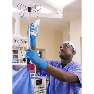 100-Piece Disposable Powder Free Nitrile Gloves Blue L - Image 4