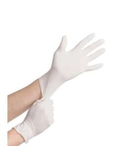 100-Piece Disposable Latex Gloves White - Image 3
