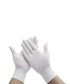 100-Piece Disposable Latex Gloves White - Image 4