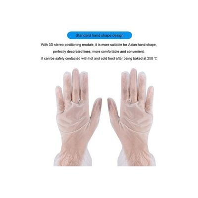 Disposable Plastic Gloves White 22 x 7 x 9centimeter - Image 3