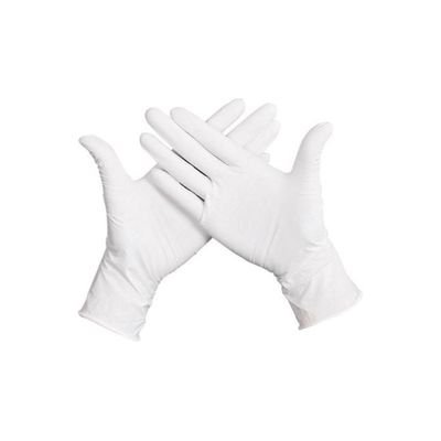 50-Piece Latex Disposable Gloves White S - Image 2