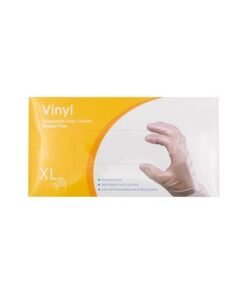 Alternative view of 70-Piece Disposable Vinyl Gloves Transparent XL