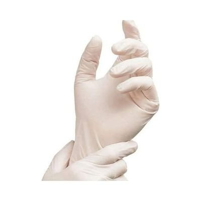 High Quality Disposable Latex Hand Gloves White Largecm - Image 2