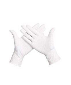 Alternative view of Pair Of 50 Powder-Free Sterile Food Grade Disposable Gloves White XL