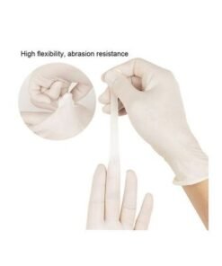 Pair Of 50 Powder-Free Sterile Food Grade Disposable Gloves White XL
