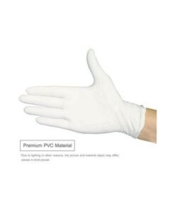 100-Piece Disposable Latex Hand Gloves White 22x6.80x12centimeter - Image 3