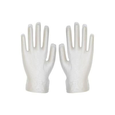100-Piece Disposable Gloves White 20centimeter - Image 2