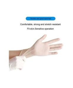 Pair Of Disposable PVC Gloves Clear 22x7x9centimeter