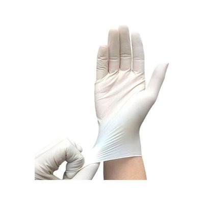 Disposable Latex Gloves White 22x6.80x12centimeter - Image 3