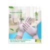 100-Piece Disposable Latex Hand Gloves Medium White
