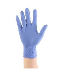 50-Piece Latex Disposable Gloves Purple M