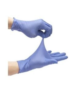 50-Piece Latex Disposable Gloves Purple S