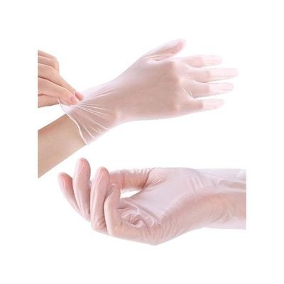 200-Piece Vinyl Disposable Gloves Clear Large - Image 2