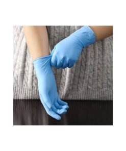 Alternative view of 50-Piece Disposable Gloves Blue 11cm