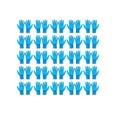 Portable Waterproof Anti-Slip Single Use Nitrile Glove Blue 22centimeter