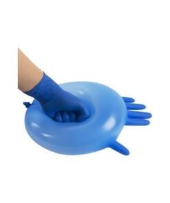 Pair Of 50 Disposable Latex Gloves Blue - Image 4
