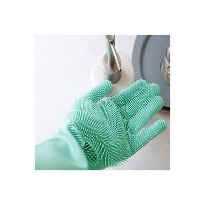 Reusable Silicone Gloves Green - Image 3