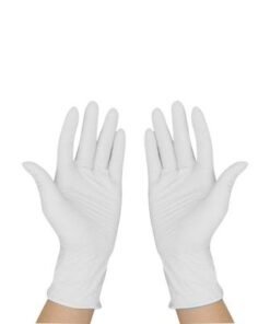 100-Piece Disposable Protective Multifunctional Gloves White 0.5kg