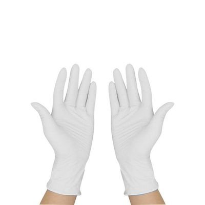 100-Piece Disposable Protective Multifunctional Gloves White 0.5kg