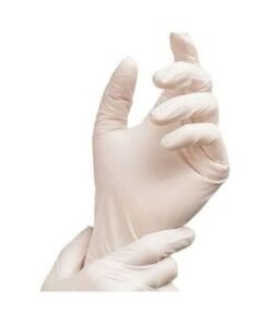 Alternative view of High Quality Disposable Latex Hand Gloves White Mediumcm