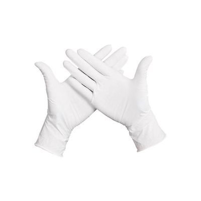 50-Piece Disposable Rubber Gloves White S - Image 2