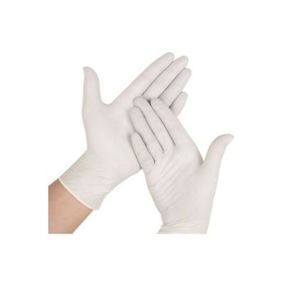 50-Piece Disposable Rubber Gloves White S - Image 3