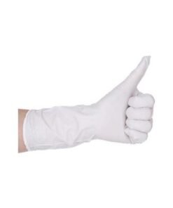 50-Piece Disposable Rubber Gloves White S - Image 4