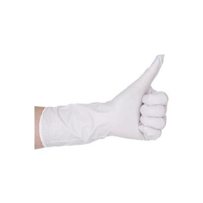 50-Piece Disposable Rubber Gloves White S - Image 4