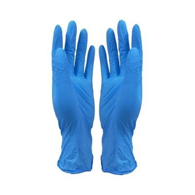Pair Of 50 Disposable Latex Gloves Blue - Image 2