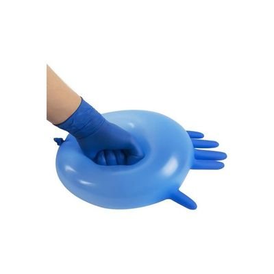 Pair Of 50 Disposable Latex Gloves Blue - Image 3