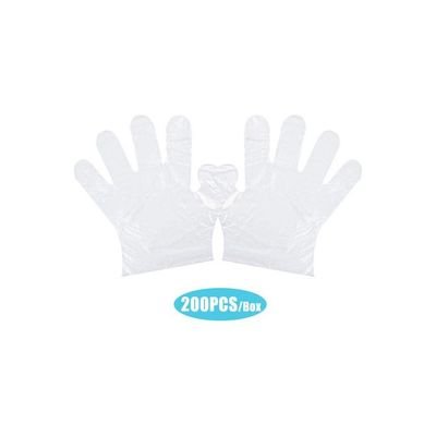 200-Piece Disposable Gloves Transparent - Image 2
