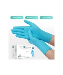 100-Piece Disposable Nitrile Examination Glove Blue L