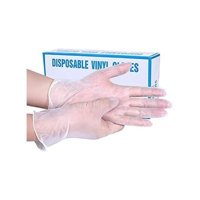 300-Piece Vinyl Disposable Gloves Clear Large - Image 3