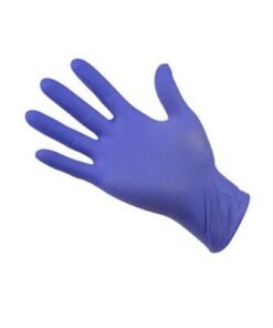 100-Piece Disposable Nitrile Gloves Set Purple M