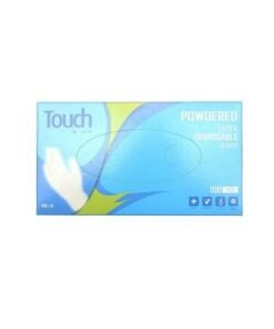 100-Piece Latex Powdered Gloves White