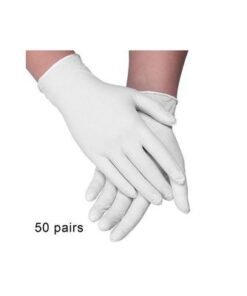 Alternative view of Pack Of 50 Nitrile Disposable Gloves White