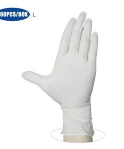 Alternative view of 100-Piece Disposable PVC Powder Free Gloves For Home Restaurant Kitchen Catering Food Process Use White 22.00X6.80X12.00cm